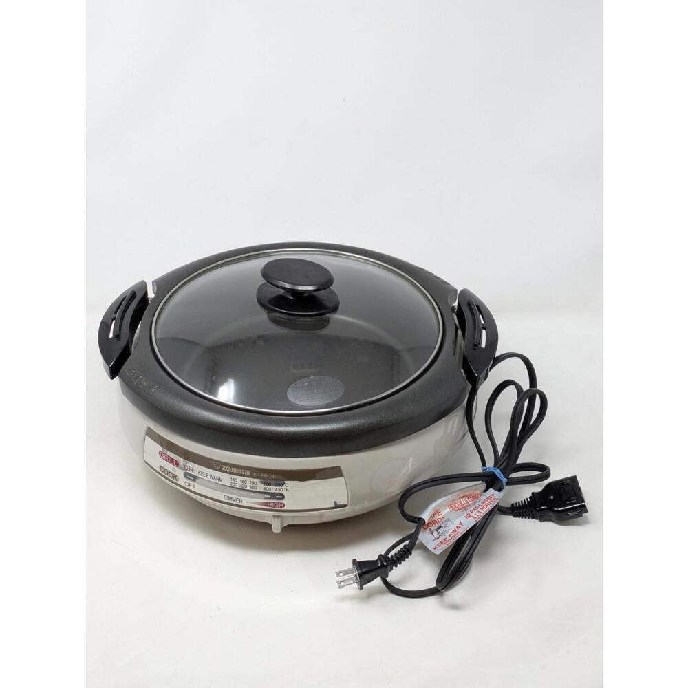 Zojirushi EP-PBC10 Gourmet d'Expert Non-Stick Electric Skillet With Lid - White